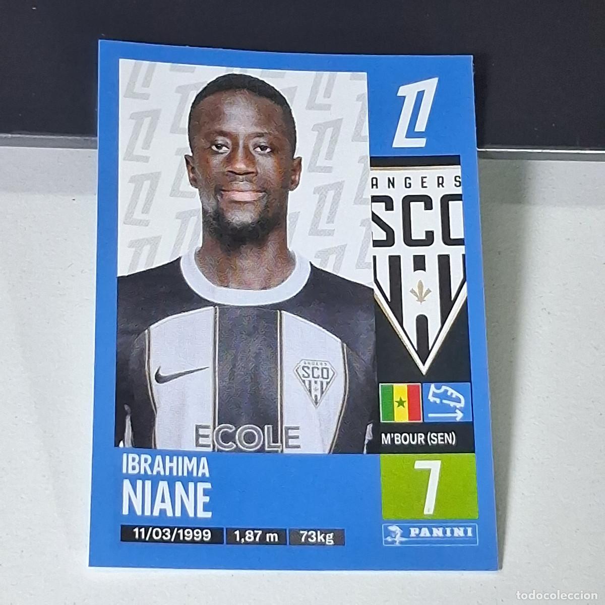Cromos de f&uacute;tbol: B42 37 IBRAHIMA NIANE ANGERS CROMO PANINI LIGUE 1 FOOT 24-25 LIGA FRANCIA 2024-2025