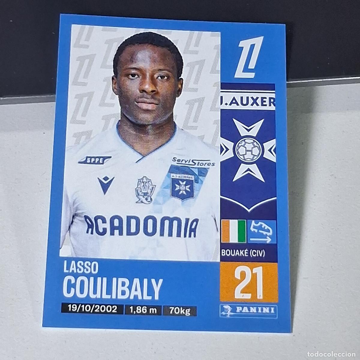 Cromos de f&uacute;tbol: B42 55 LASSO COULIBALY AUXERRE CROMO PANINI LIGUE 1 FOOT 24-25 LIGA FRANCIA 2024-2025