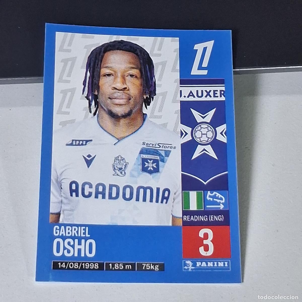 Cromos de f&uacute;tbol: B42 52 GABRIEL OSHO AUXERRE CROMO PANINI LIGUE 1 FOOT 24-25 LIGA FRANCIA 2024-2025
