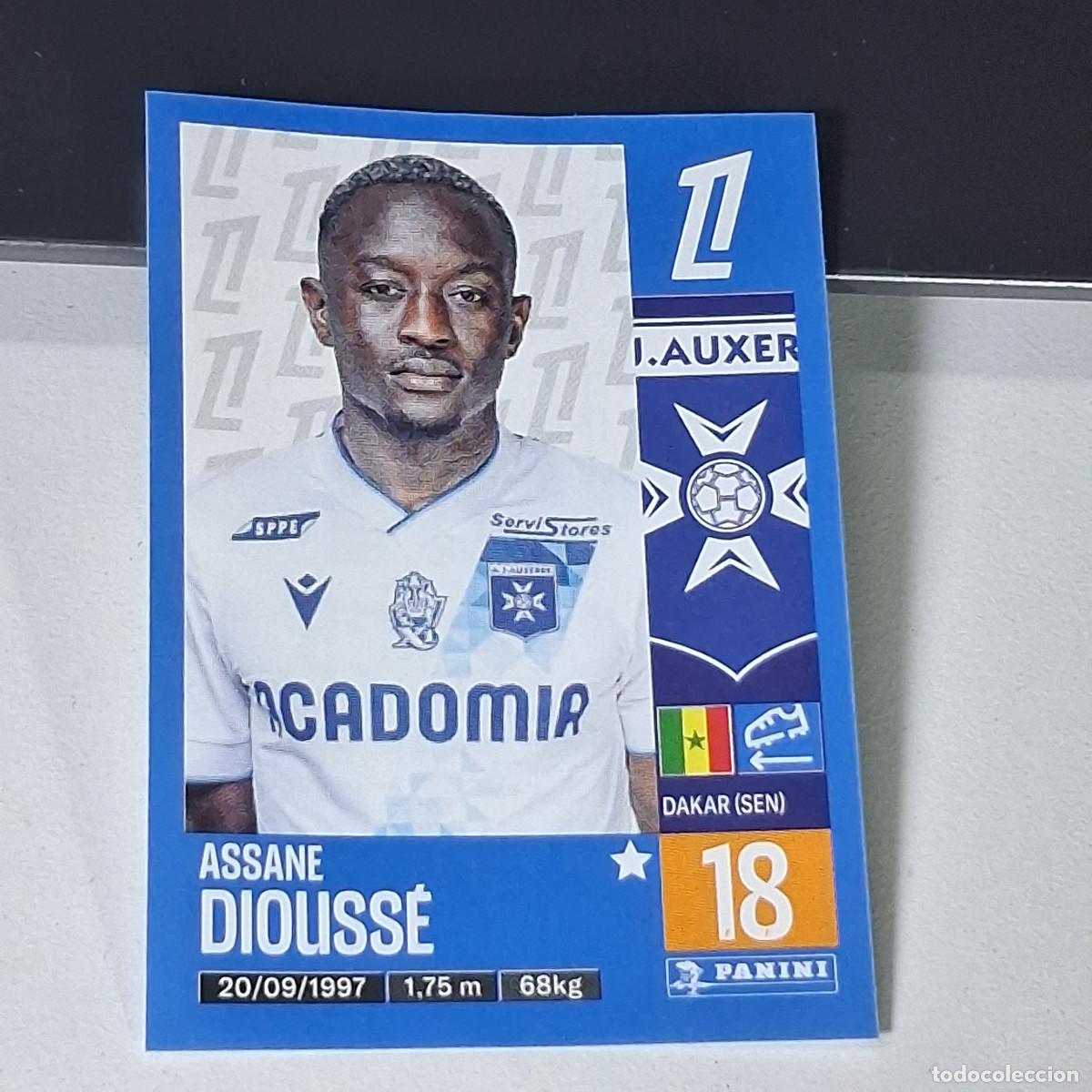 Cromos de f&uacute;tbol: B42 56 ASSANE DIOUSSE AUXERRE CROMO PANINI LIGUE 1 FOOT 24-25 LIGA FRANCIA 2024-2025