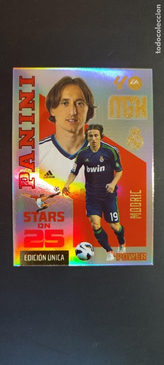 Cromos de f&uacute;tbol: MEGACRACKS 26/27 CARD POWER STARS ON 25 MODRIC REAL MADRID # 445P PANINI EDICION UNICA