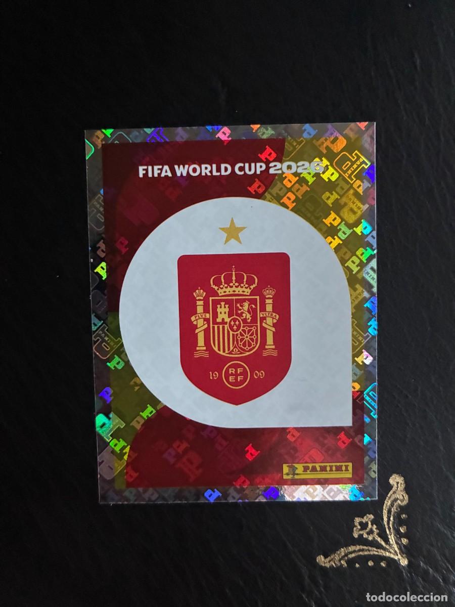 Cromos de f&uacute;tbol: ESP 1 ESCUDO LOGO ESP1 ESPA&Ntilde;A FIFA WORLD CUP MUNDIAL 2026 26 PANINI