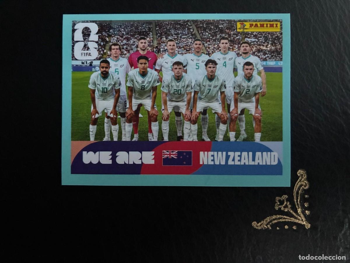 Cromos de f&uacute;tbol: NZL 13 EQUIPO ALINEACION NZL13 NUEVA ZELANDA FIFA WORLD CUP MUNDIAL 2026 26 PANINI