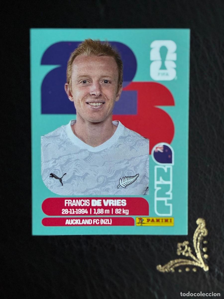 Cromos de f&uacute;tbol: NZL 8 FRANCIS DE VRIES NZL8 NUEVA ZELANDA FIFA WORLD CUP MUNDIAL 2026 26 PANINI