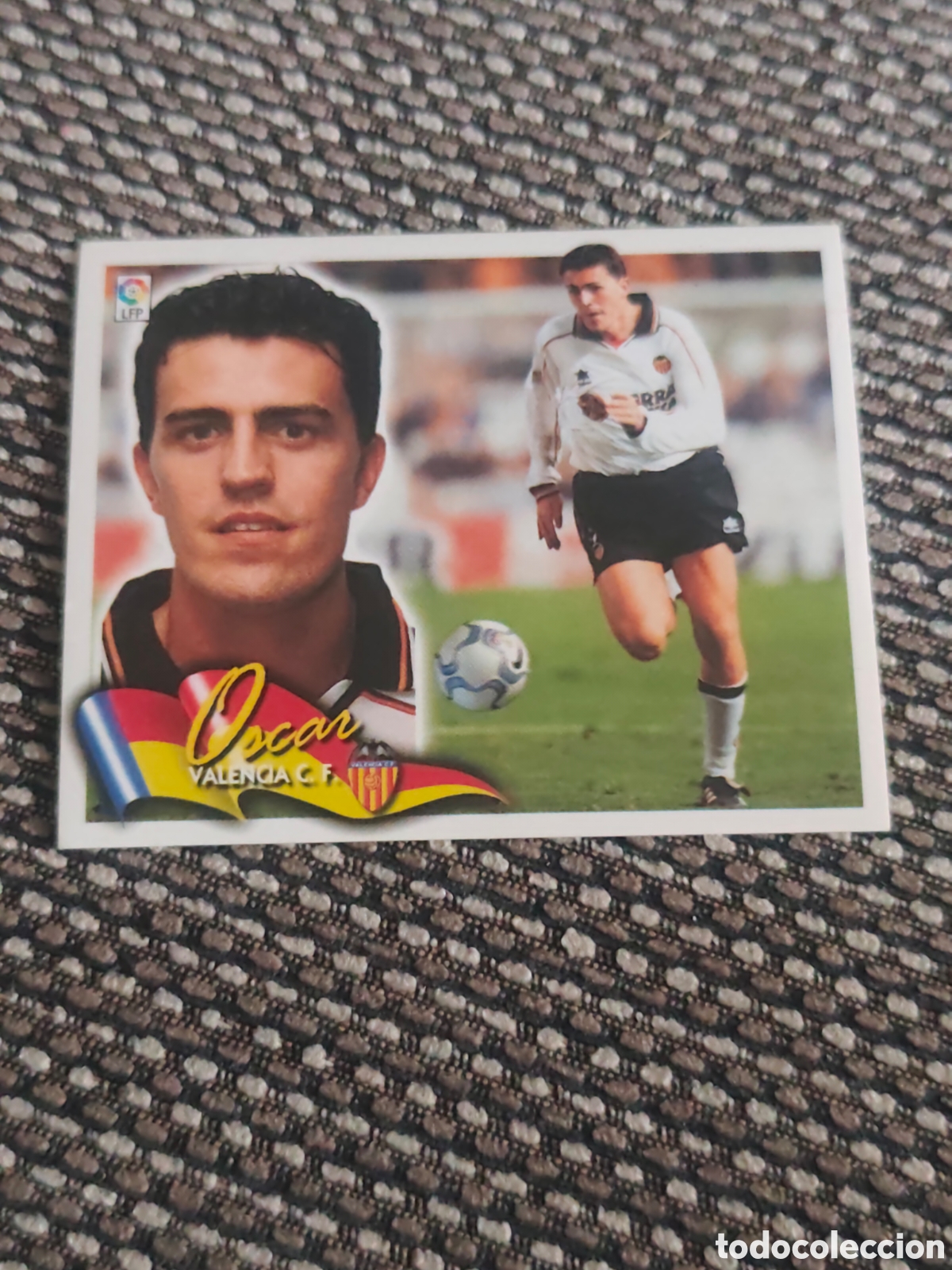 Cromos de f&uacute;tbol: BAJA &Oacute;SCAR VALENCIA EDICIONES ESTE 2000 2001