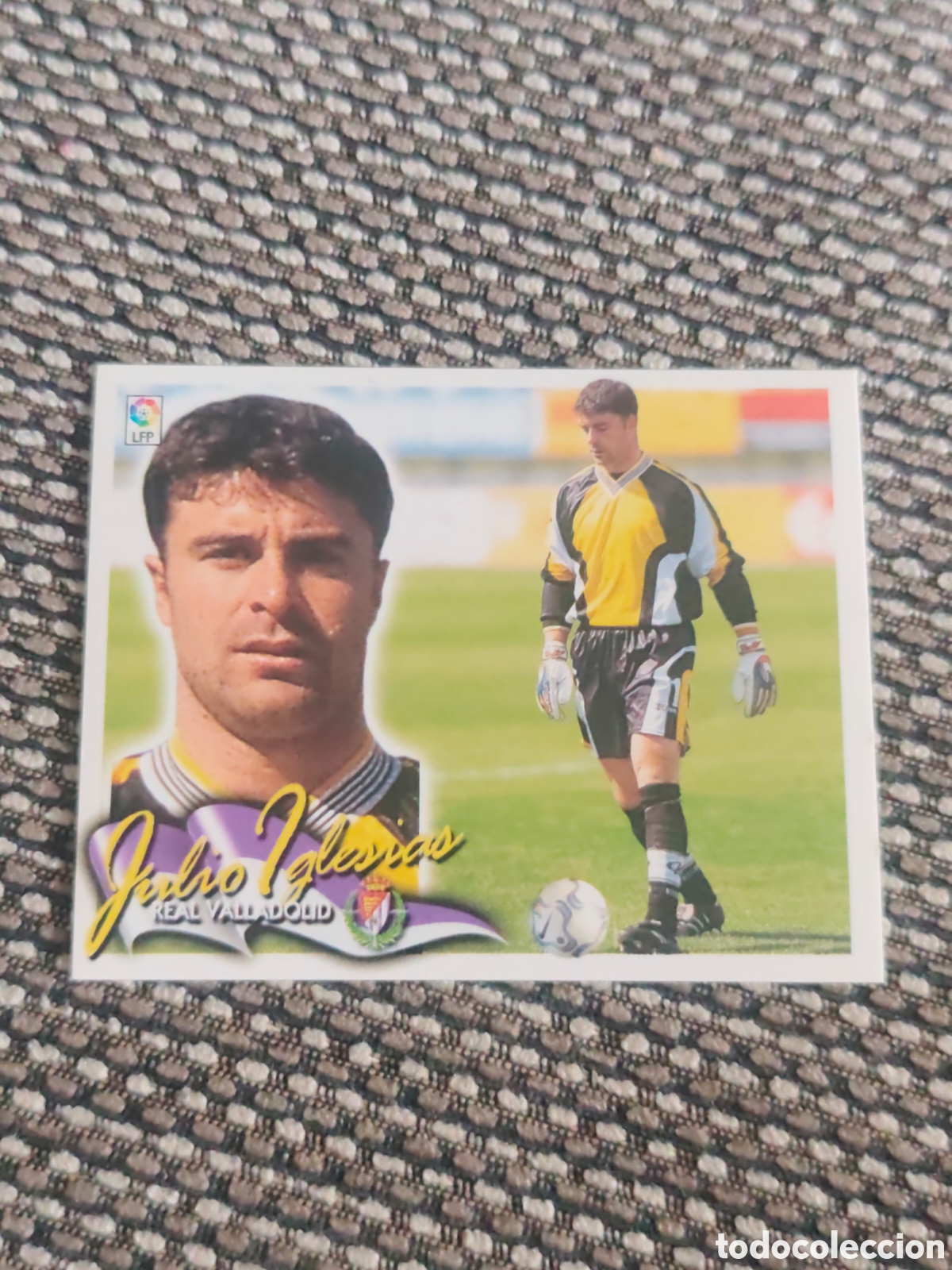 Cromos de f&uacute;tbol: BAJA JULIO IGLESIAS REAL VALLADOLID EDICIONES ESTE 2000 2001