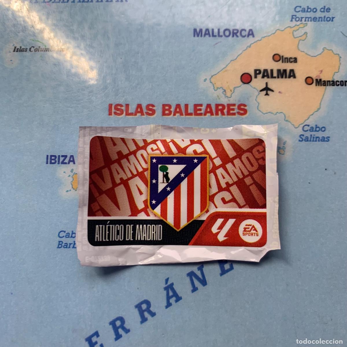Cromos de f&uacute;tbol: Cromo chicle Escudo del Atl&eacute;tico de Madrid liga este 26-27 2026-2027