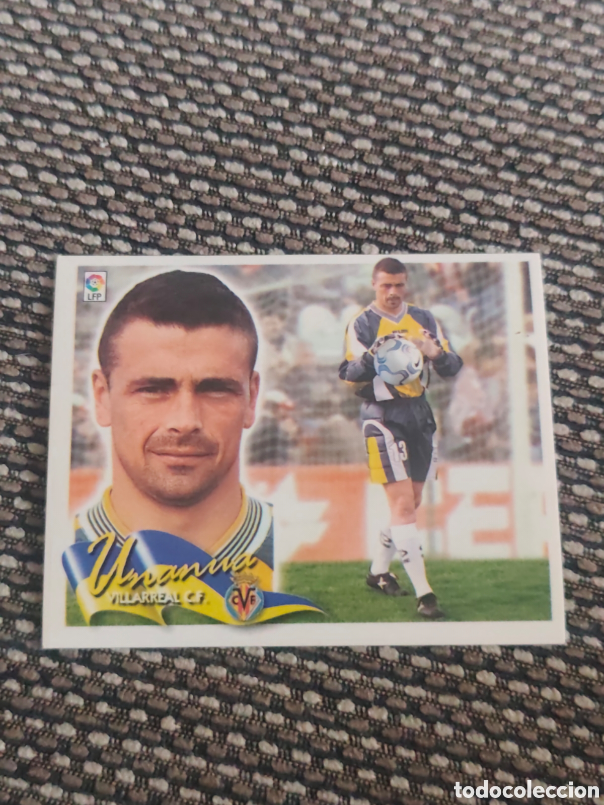 Cromos de f&uacute;tbol: BAJA UNANUA VILLARREAL EDICIONES ESTE 2000 2001