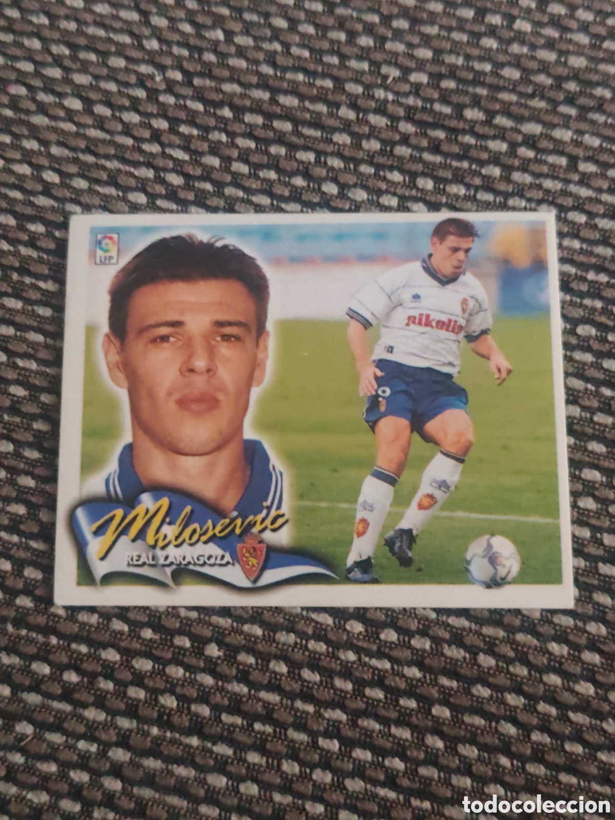 Cromos de f&uacute;tbol: BAJA MILOSEVIC REAL ZARAGOZA EDICIONES ESTE 2000 2001