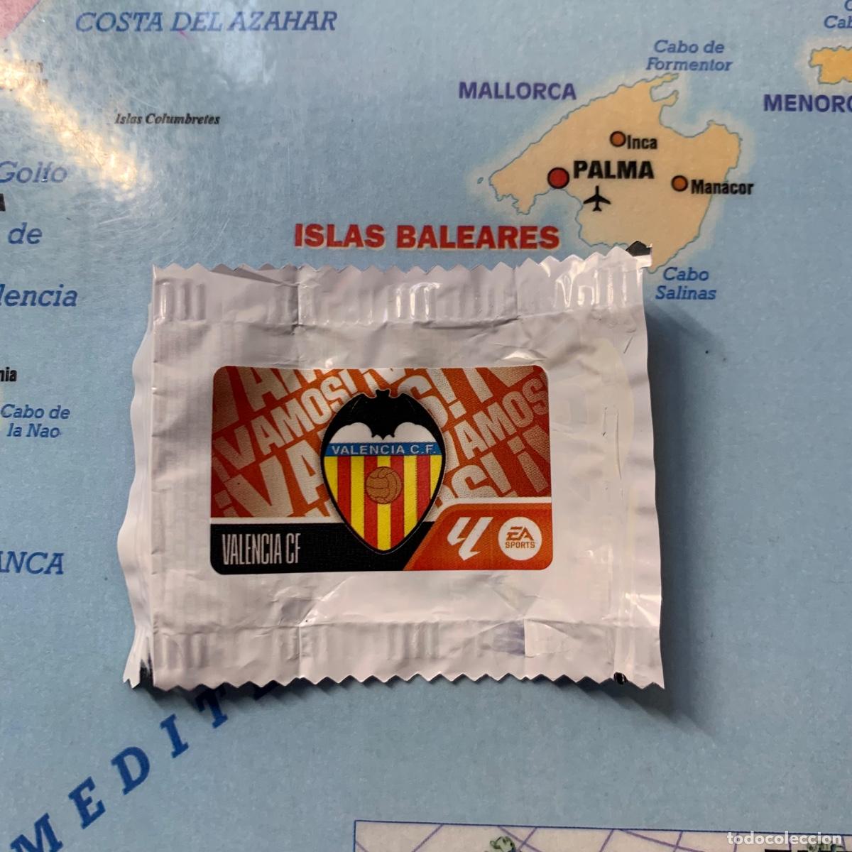 Cromos de f&uacute;tbol: Cromo chicle Escudo Del Valencia liga este 26-27 2026-2027