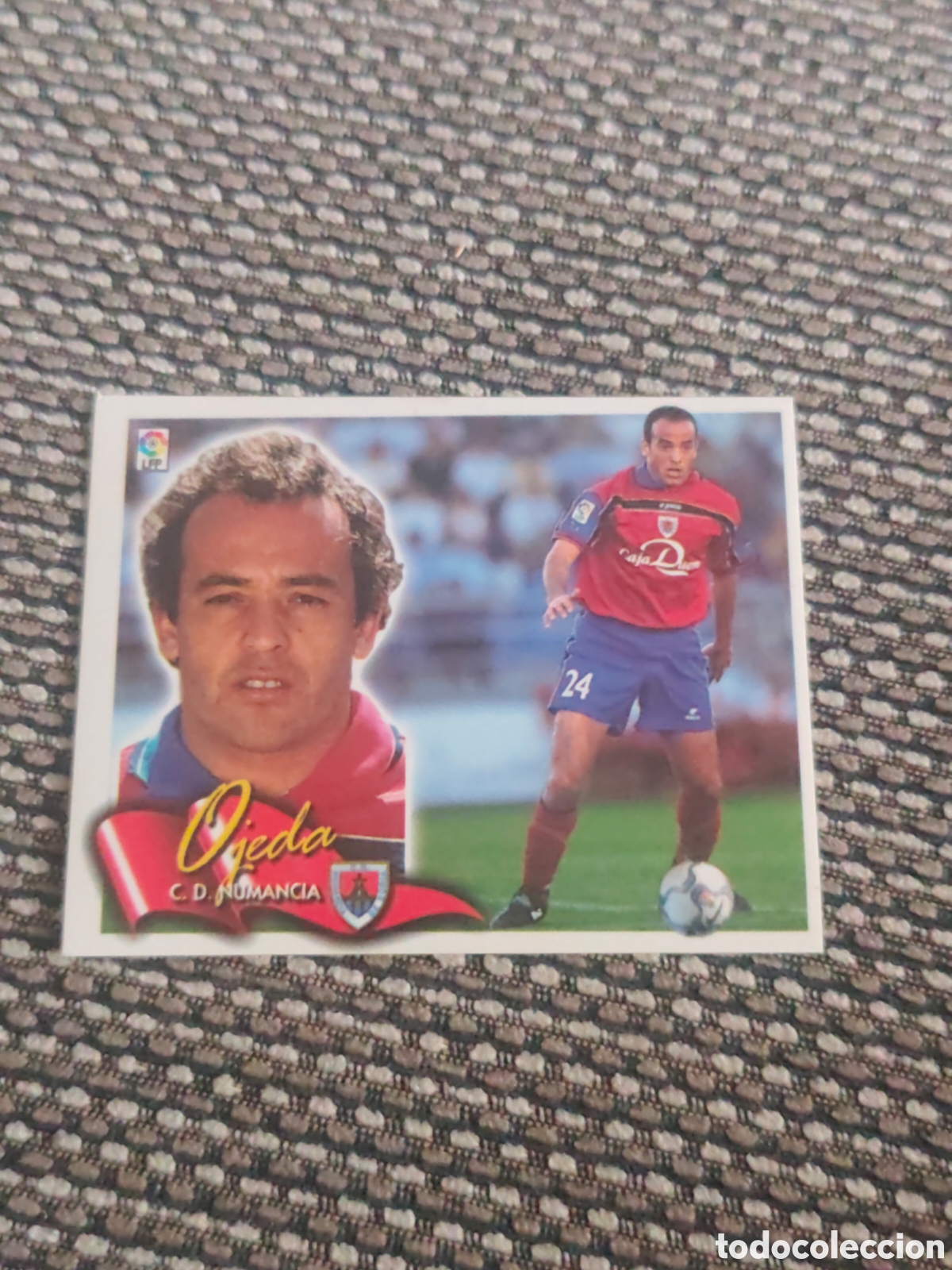 Cromos de f&uacute;tbol: ERROR TRASERA OJEDA NUMANCIA EDICIONES ESTE 2000 2001
