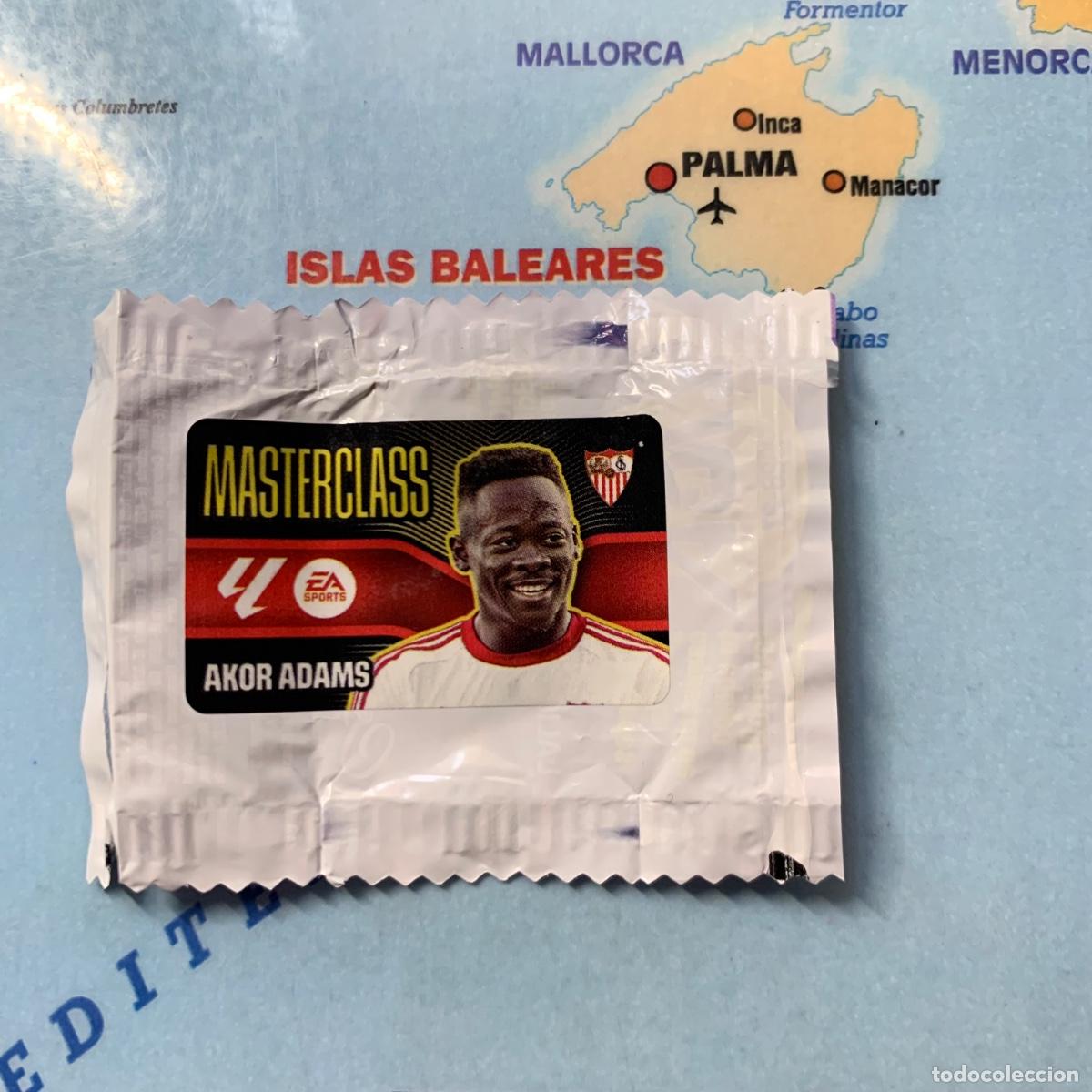 Cromos de f&uacute;tbol: Cromo chicle Masterclas Akor Adams Del Sevilla liga este 26-27 2026-2027