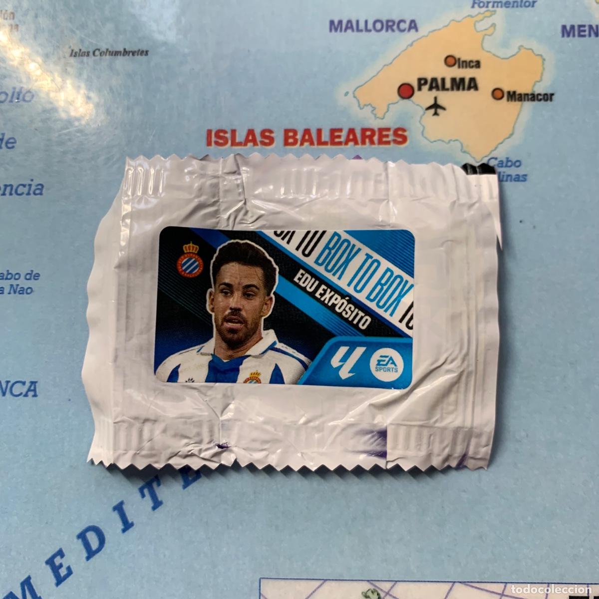 Cromos de f&uacute;tbol: Cromo chicle Box To Box Edu Exp&oacute;sito del Espa&ntilde;ol liga este 26-27 2026-2027