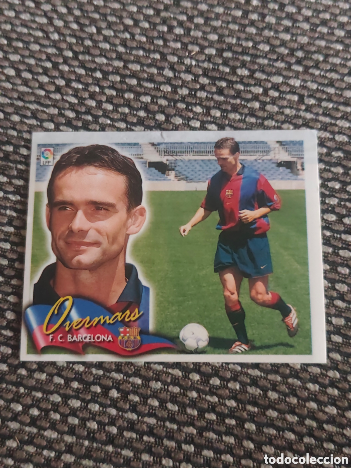 Cromos de f&uacute;tbol: COLOCA OVERMARS FC BARCELONA EDICIONES ESTE 2000 2001