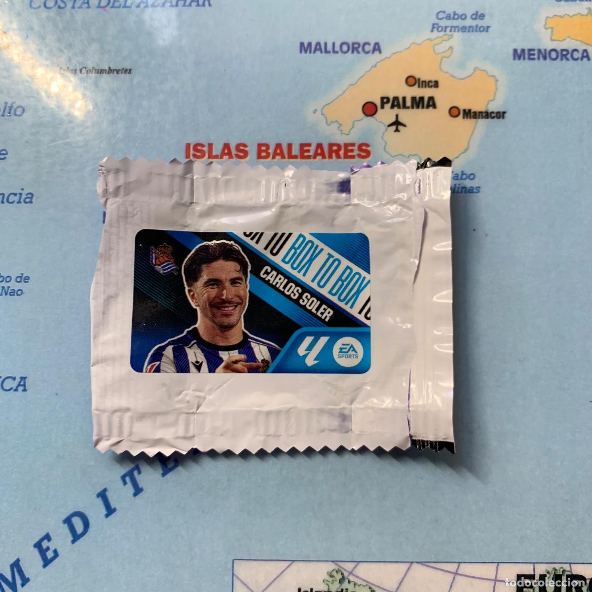 Cromos de f&uacute;tbol: Cromo chicle Box To Box Carlos Soler De L&aacute; Real Sociedad liga este 26-27 2026-2027