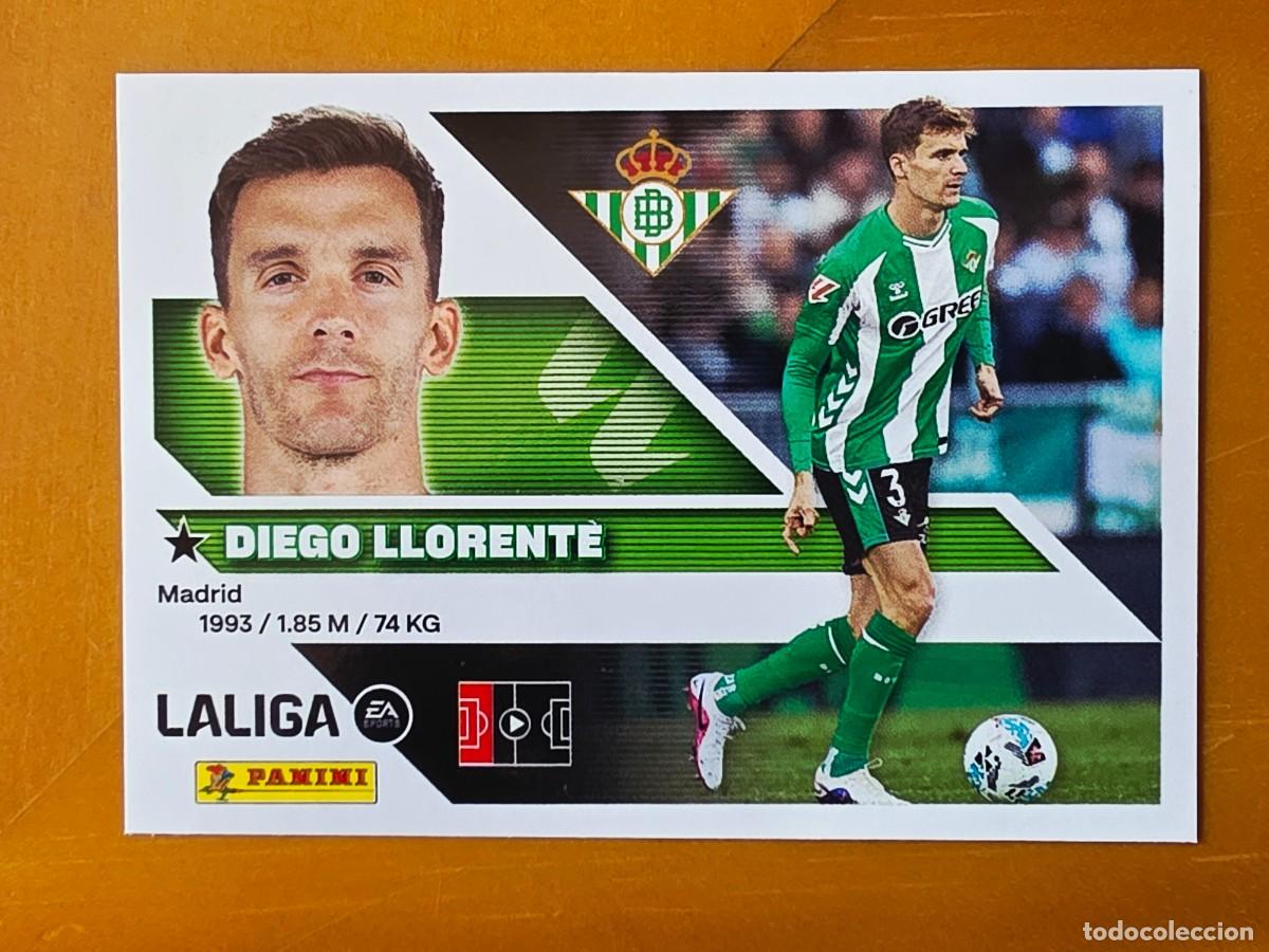 Football Stickers: 6 Diego Llorente, Real Betis, Panini Ediciones Liga Este 2026 2027 26 27 sin pegar