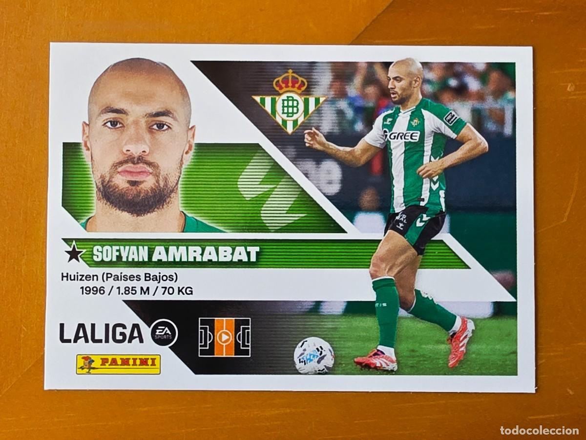 Football Stickers: 11 Sofyan Amrabat, Real Betis, Panini Ediciones Liga Este 2026 2027 26 27 sin pegar