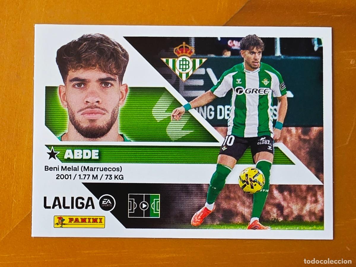 Cromos de f&uacute;tbol: 20 Ez Abde, Real Betis, Panini Ediciones Liga Este 2026 2027 26 27 sin pegar