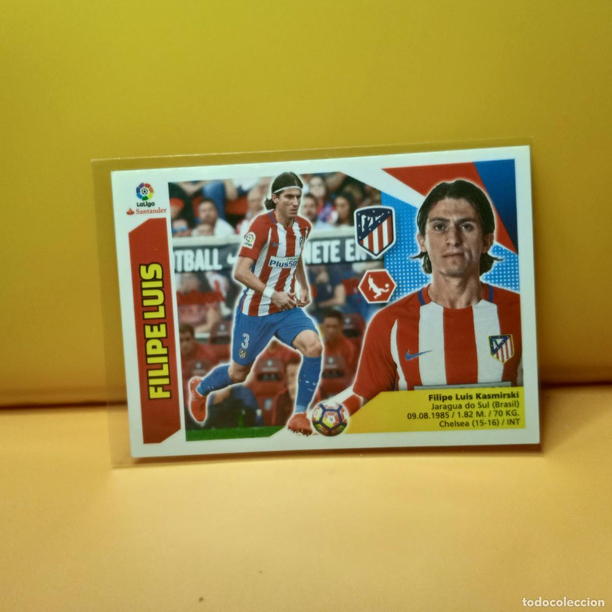 Cromos de f&uacute;tbol: EDICIONES ESTE 2017 2018 17 18 ATL&Eacute;TICO DE MADRID FILIPE LUIS 7A 7 A