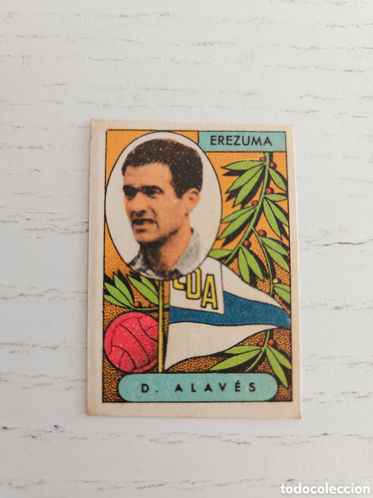 Cromos de f&uacute;tbol: CROMO D ALAV&Eacute;S - EREZUMA - CROMOS A&Ntilde;O 1955, SIN PEGAR
