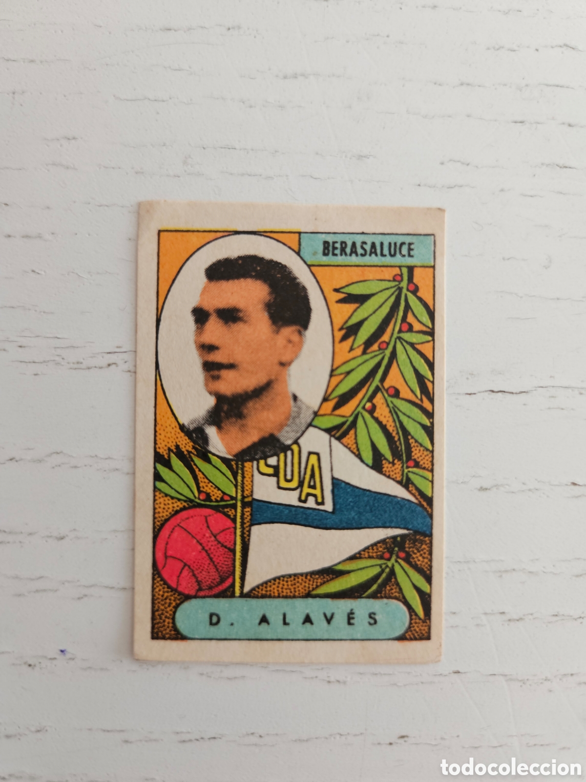 Cromos de f&uacute;tbol: CROMO D ALAV&Eacute;S - BERASALUCE - CROMOS A&Ntilde;O 1955, SIN PEGAR