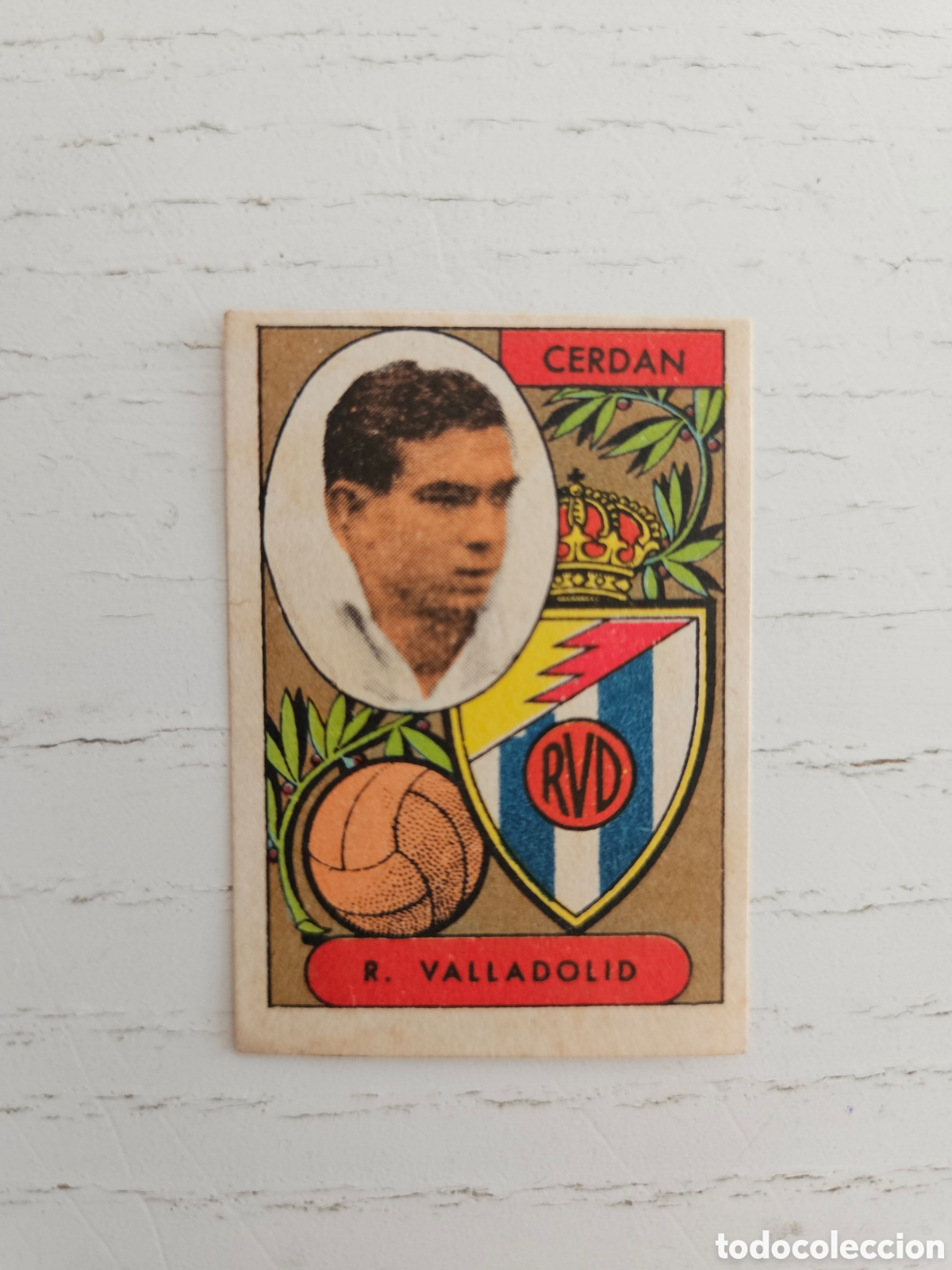 Cromos de f&uacute;tbol: CROMO VALLADOLID - CERDAN - CROMOS A&Ntilde;O 1955, SIN PEGAR