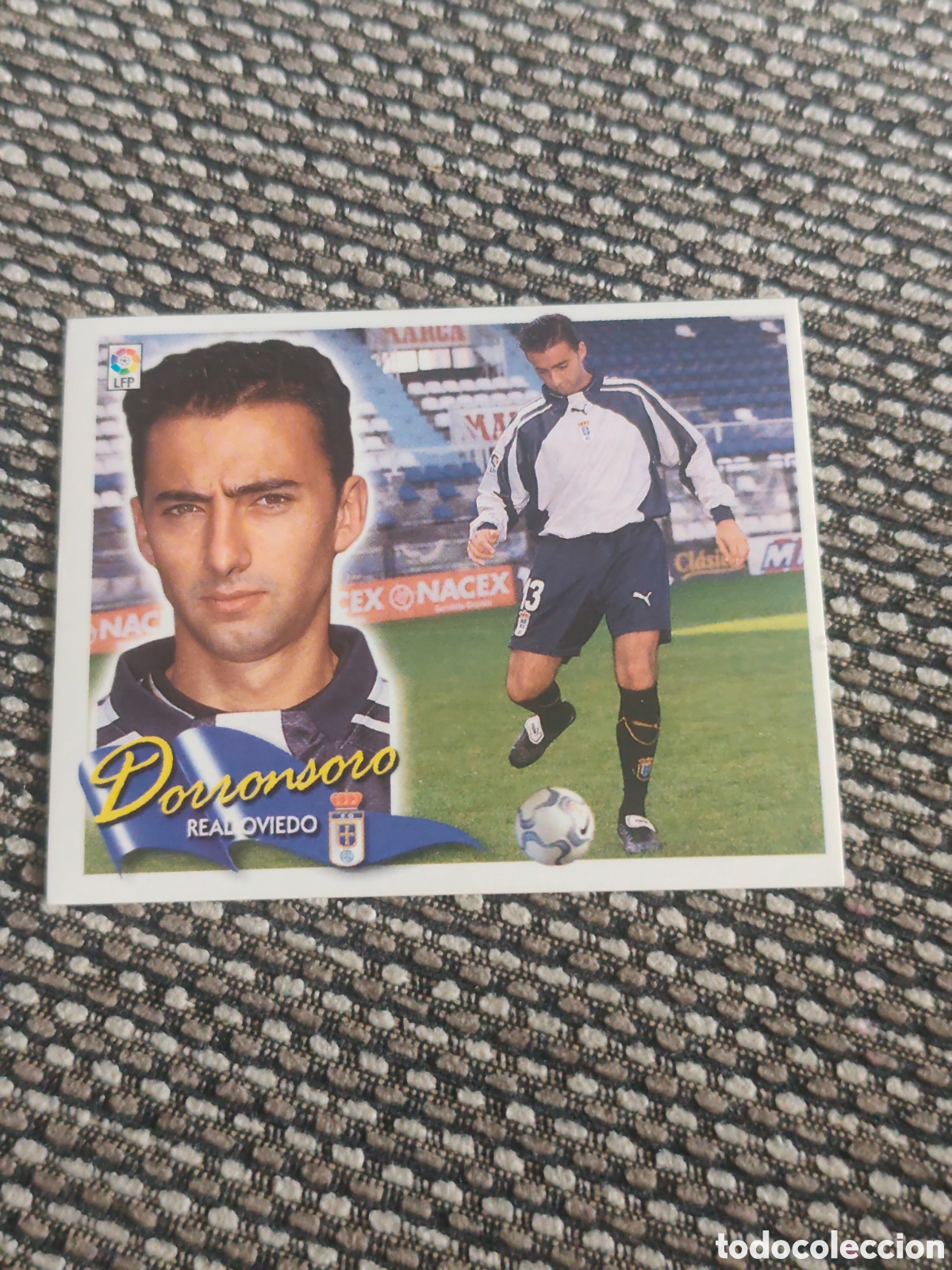 Cromos de f&uacute;tbol: COLOCA DORRONSORO REAL OVIEDO EDICIONES ESTE 2000 2001