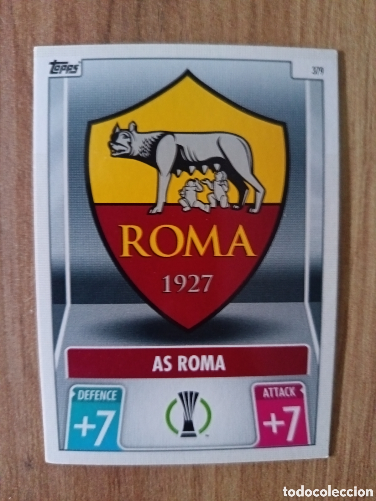 Cromos de f&uacute;tbol: 379 ESCUDO ROMA CROMO FUTBOL CHAMPIONS LEAGUE MATCH ATTAX TOPPS 2021-2022 21-22
