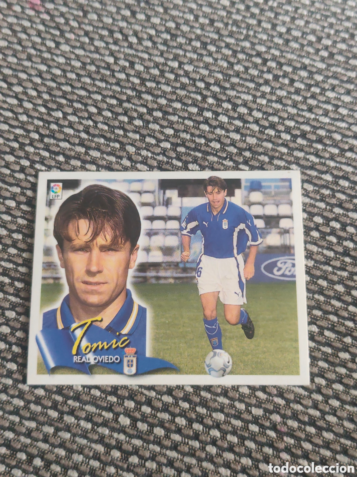 Football Stickers: COLOCA TOMIC REAL OVIEDO EDICIONES ESTE 2000 2001