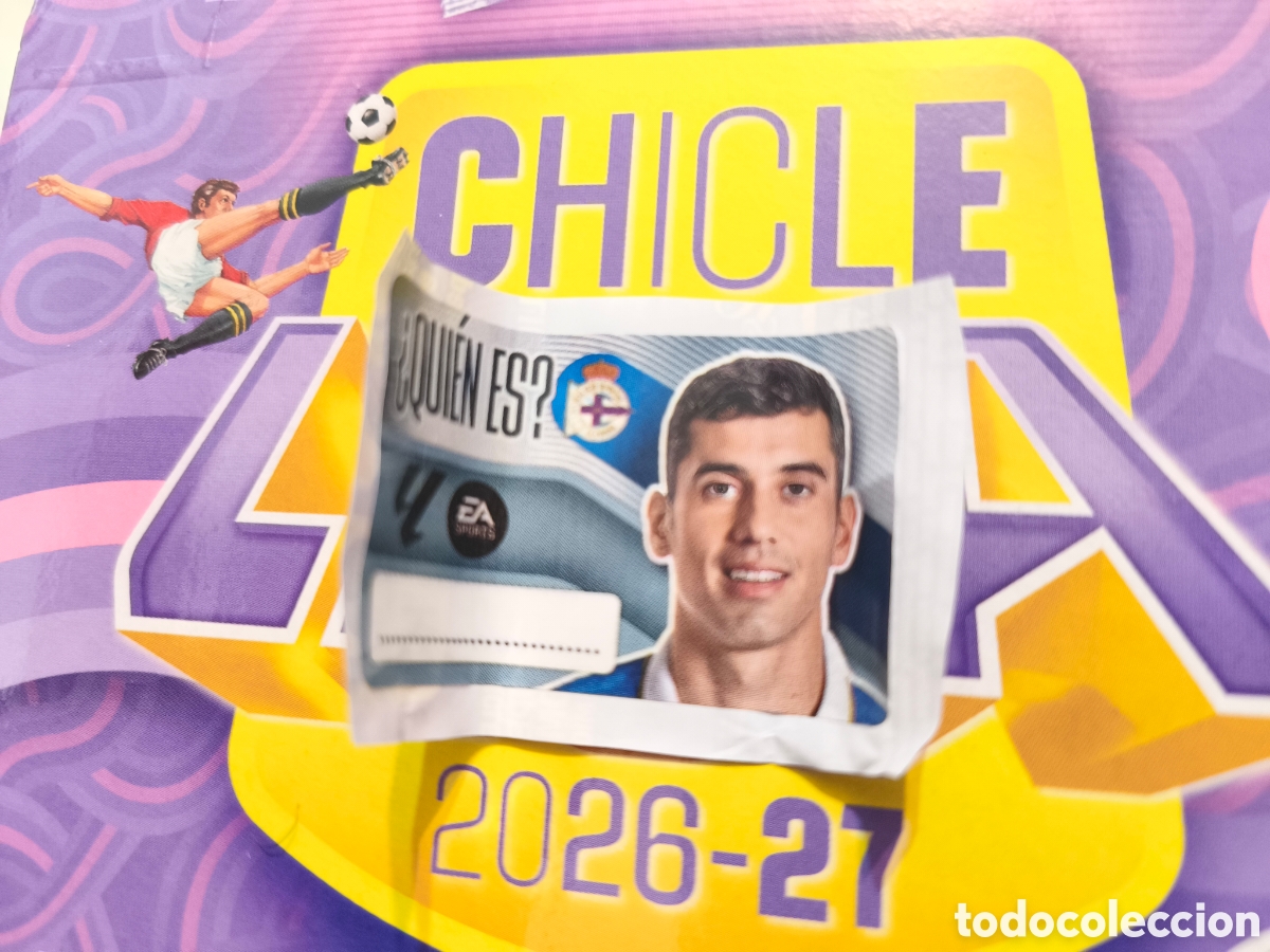 Fu&szlig;ball-Sticker: Villares &iquest;Qui&eacute;n es? Chicle liga este 26/27 Deportivo De La Coru&ntilde;a