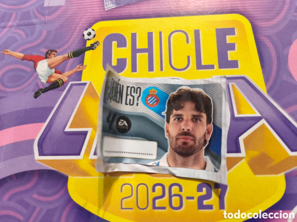 Cromos de f&uacute;tbol: Cabrera &iquest;Qui&eacute;n es? Chicle liga este 26/27 Espanyol