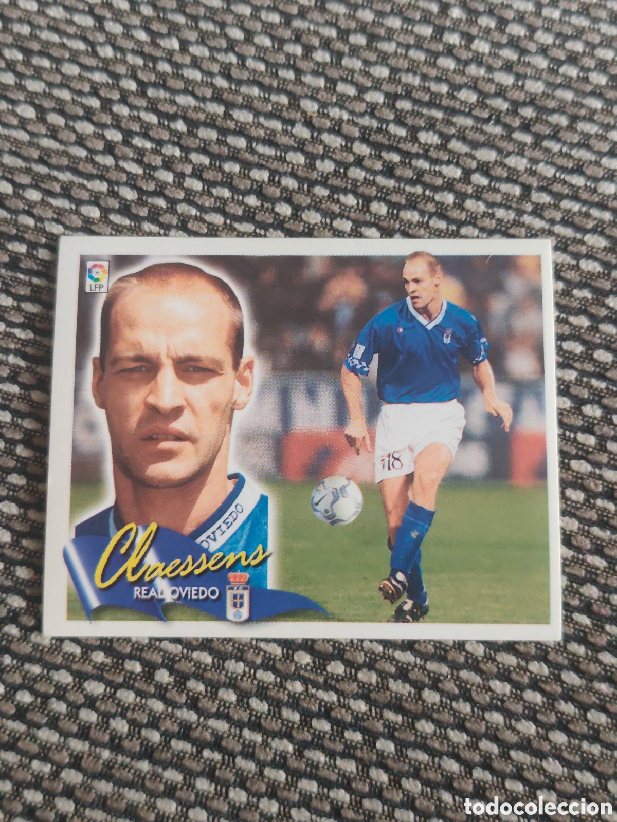 Cromos de f&uacute;tbol: COLOCA CLAESSENS REAL OVIEDO EDICIONES ESTE 2000 2001