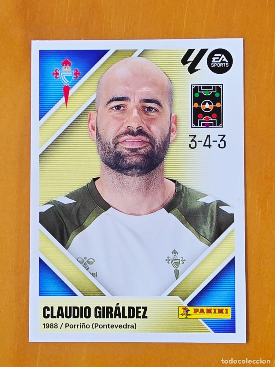 Football Stickers: 2 Entrenador Claudio Gir&aacute;ldez RC Celta de Vigo, Panini Ediciones Liga Este 2026 2027 26 27 sin pegar