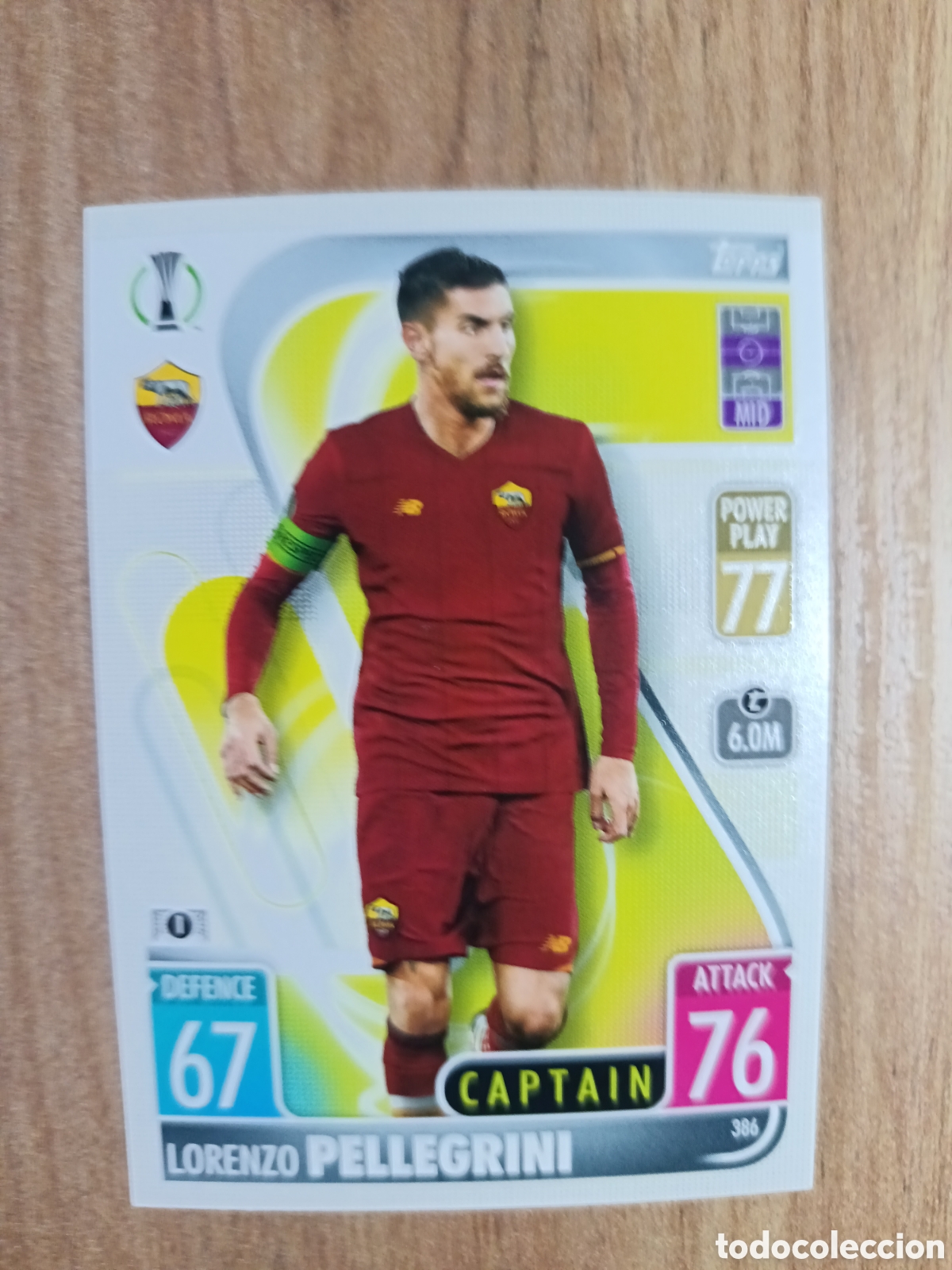 Cromos de f&uacute;tbol: 386 Pellegrini CHAMPIONS LEAGUE MATCH ATTAX TOPPS 2021-2022 21-22