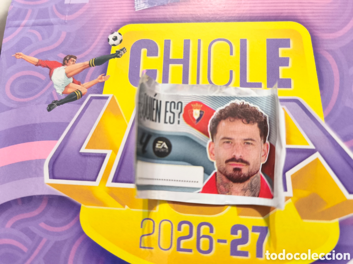 Cromos de f&uacute;tbol: &iquest;Qui&eacute;n es? Chicle liga este 26/27 Osasuna