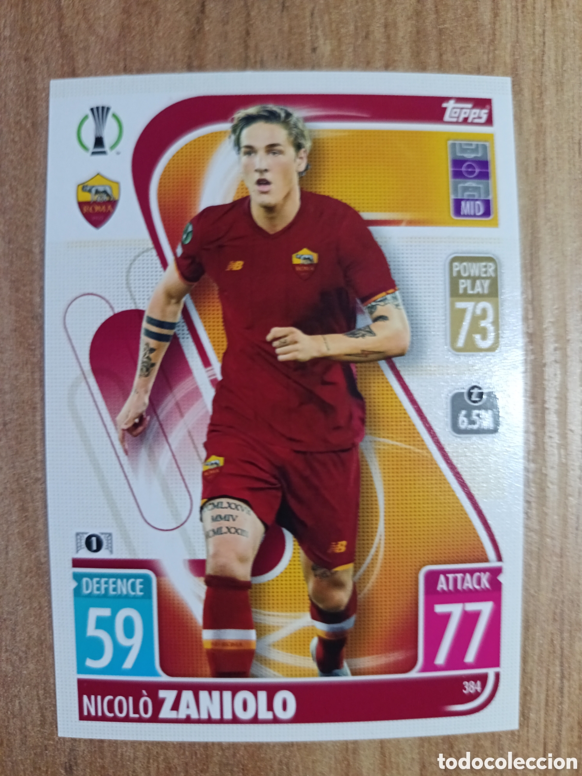 Cromos de f&uacute;tbol: 384 Zaniolo CHAMPIONS LEAGUE MATCH ATTAX TOPPS 2021-2022 21-22