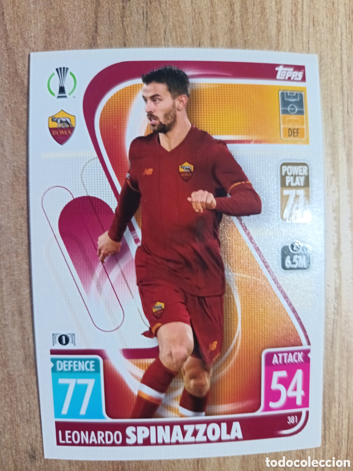Cromos de f&uacute;tbol: 381 Spinazzola CHAMPIONS LEAGUE MATCH ATTAX TOPPS 2021-2022 21-22