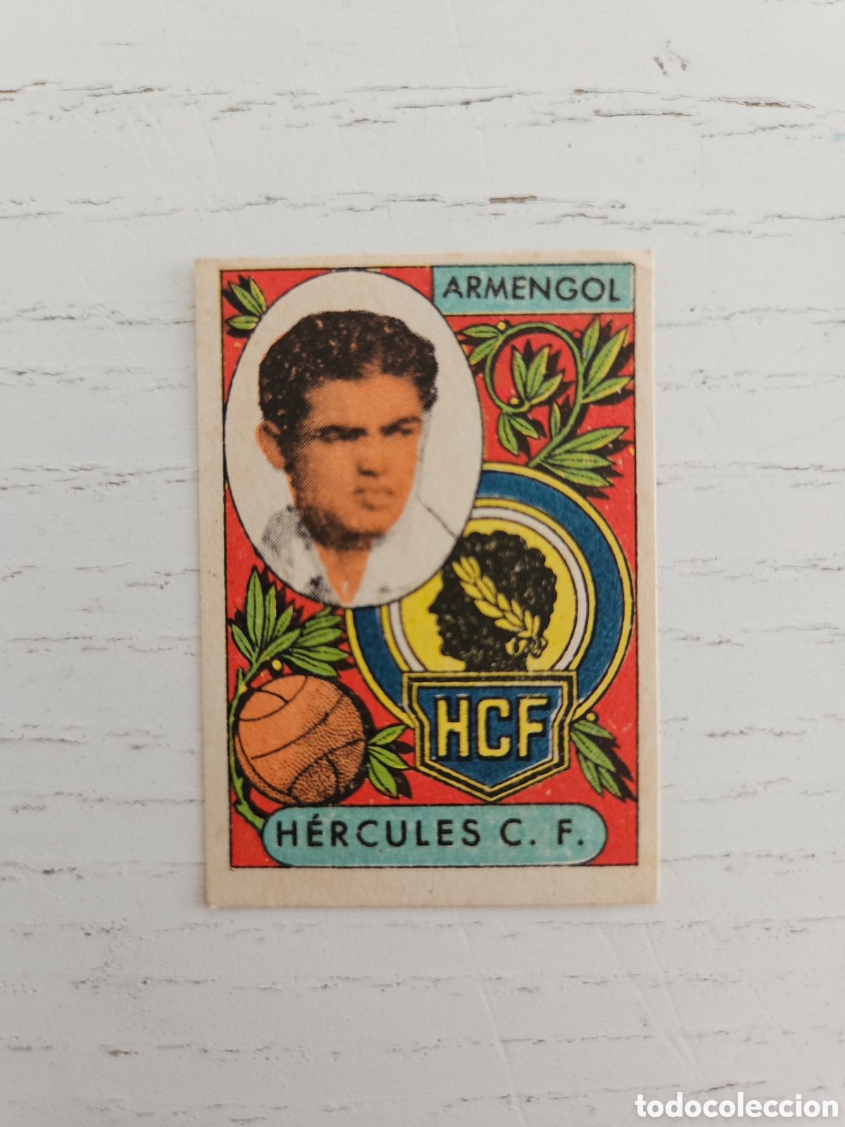 Cromos de f&uacute;tbol: CROMO HERCULES - ARMENGOL - CROMOS A&Ntilde;O 1955, SIN PEGAR