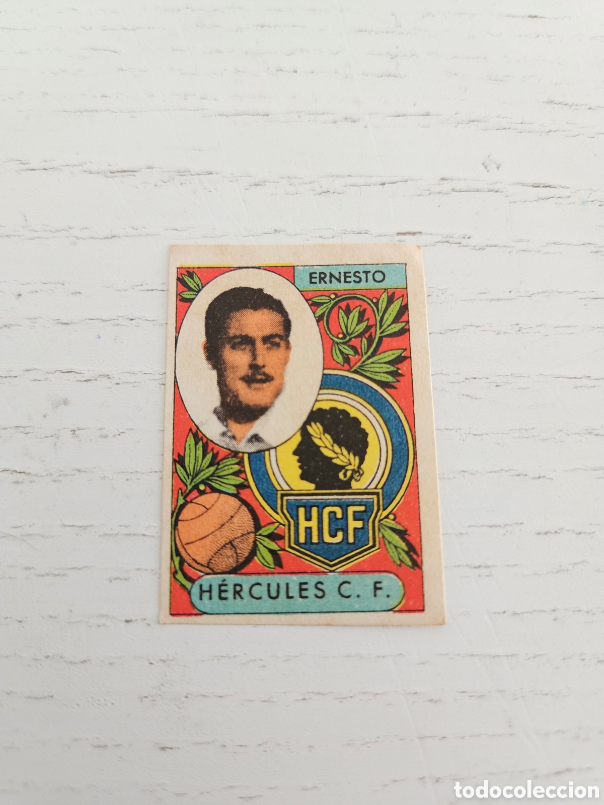 Cromos de f&uacute;tbol: CROMO HERCULES - ERNESTO - CROMOS A&Ntilde;O 1955, SIN PEGAR
