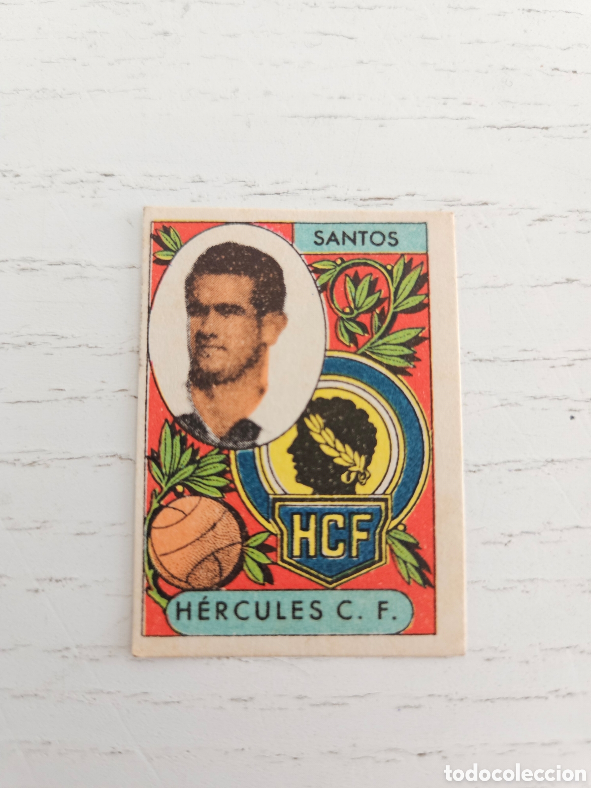 Cromos de f&uacute;tbol: CROMO HERCULES - SANTOS - CROMOS A&Ntilde;O 1955, SIN PEGAR