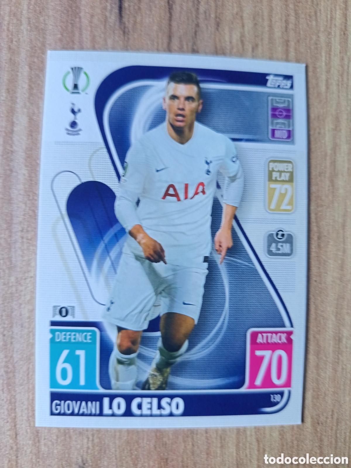 Cromos de f&uacute;tbol: 130 Lo Celso CHAMPIONS LEAGUE MATCH ATTAX TOPPS 2021-2022 21-22