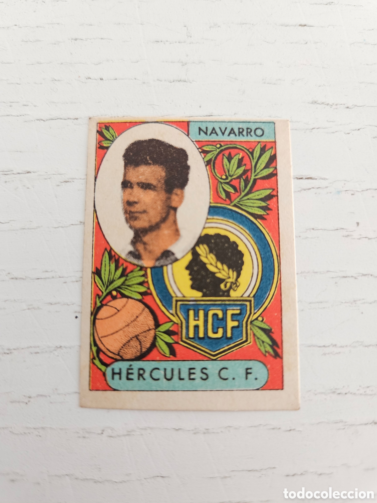 Cromos de f&uacute;tbol: CROMO HERCULES - NAVARRO - CROMOS A&Ntilde;O 1955, SIN PEGAR