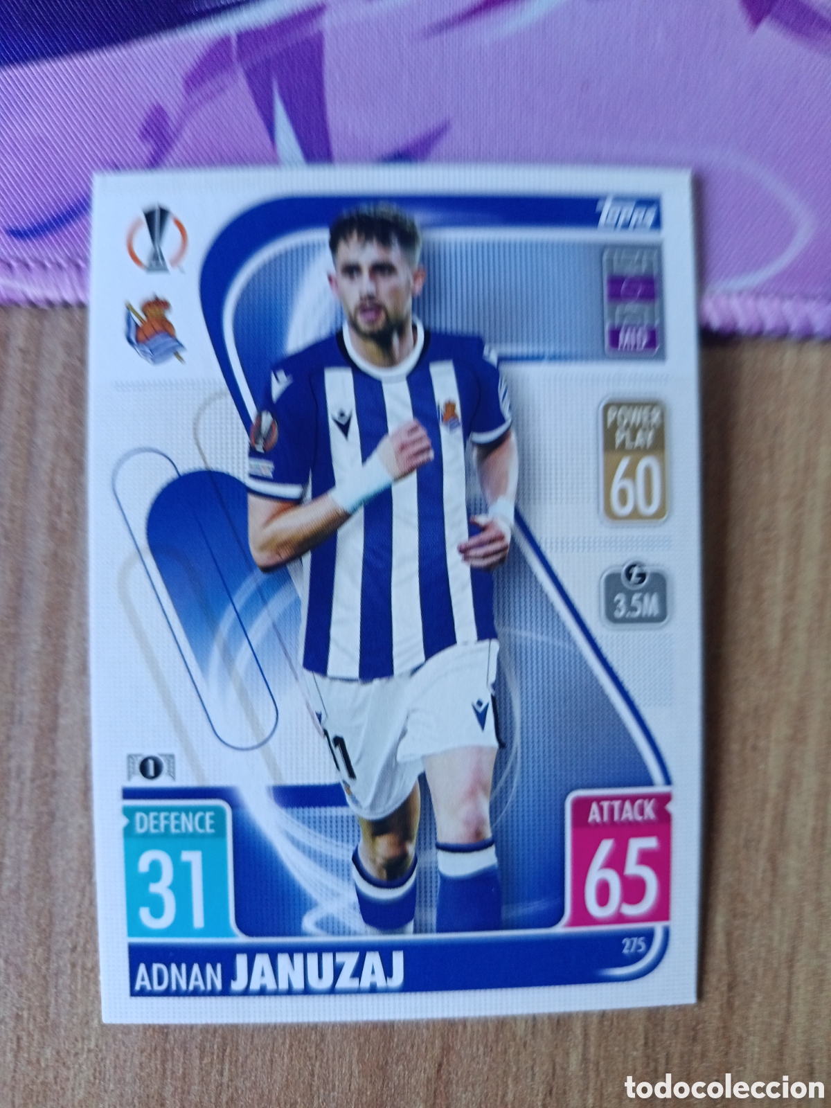 Cromos de f&uacute;tbol: 275 Januzaj CHAMPIONS LEAGUE MATCH ATTAX TOPPS 2021-2022 21-22