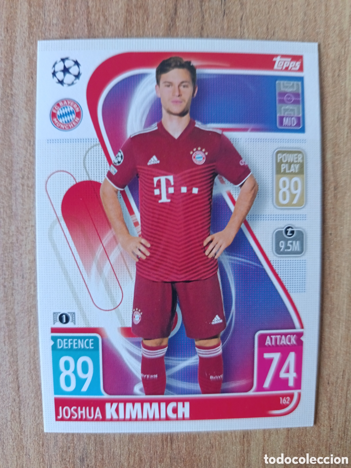Cromos de f&uacute;tbol: 162 Kimmich CHAMPIONS LEAGUE MATCH ATTAX TOPPS 2021-2022 21-22