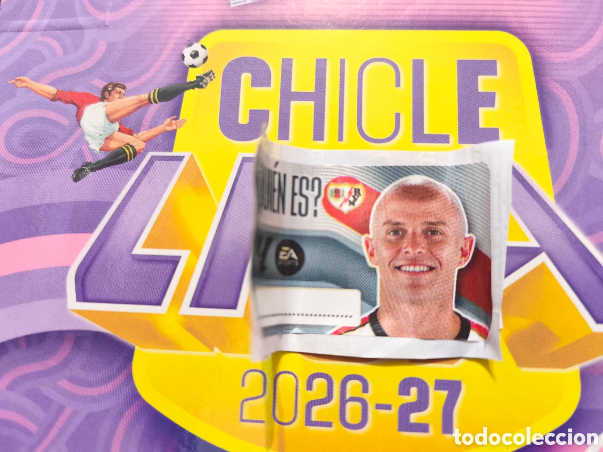 Fu&szlig;ball-Sticker: Isi &iquest;Qui&eacute;n es? Chicle liga este 26/27 Rayo Vallecano