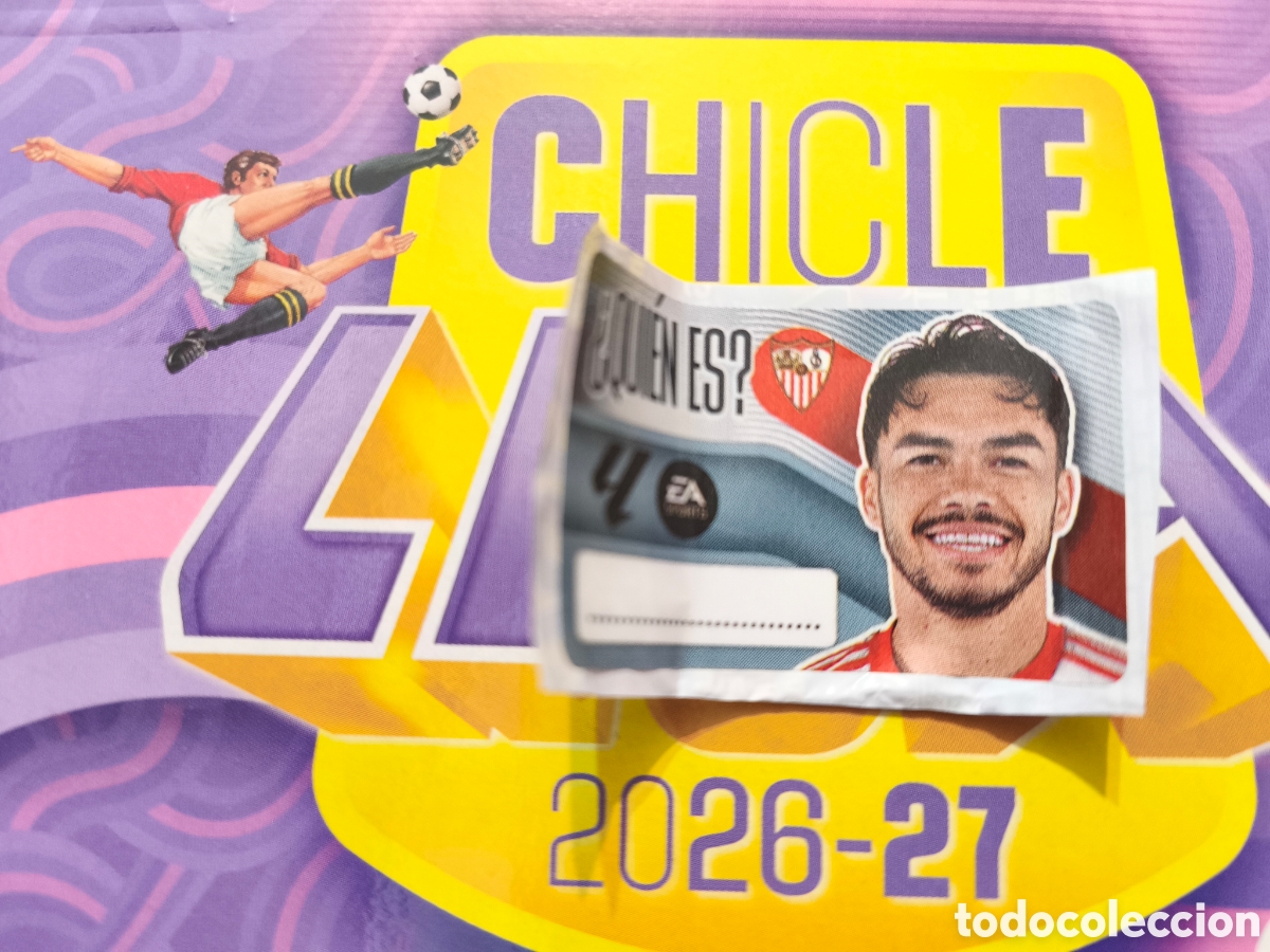 Cromos de f&uacute;tbol: &iquest;Qui&eacute;n es? Chicle liga este 26/27 Sevilla