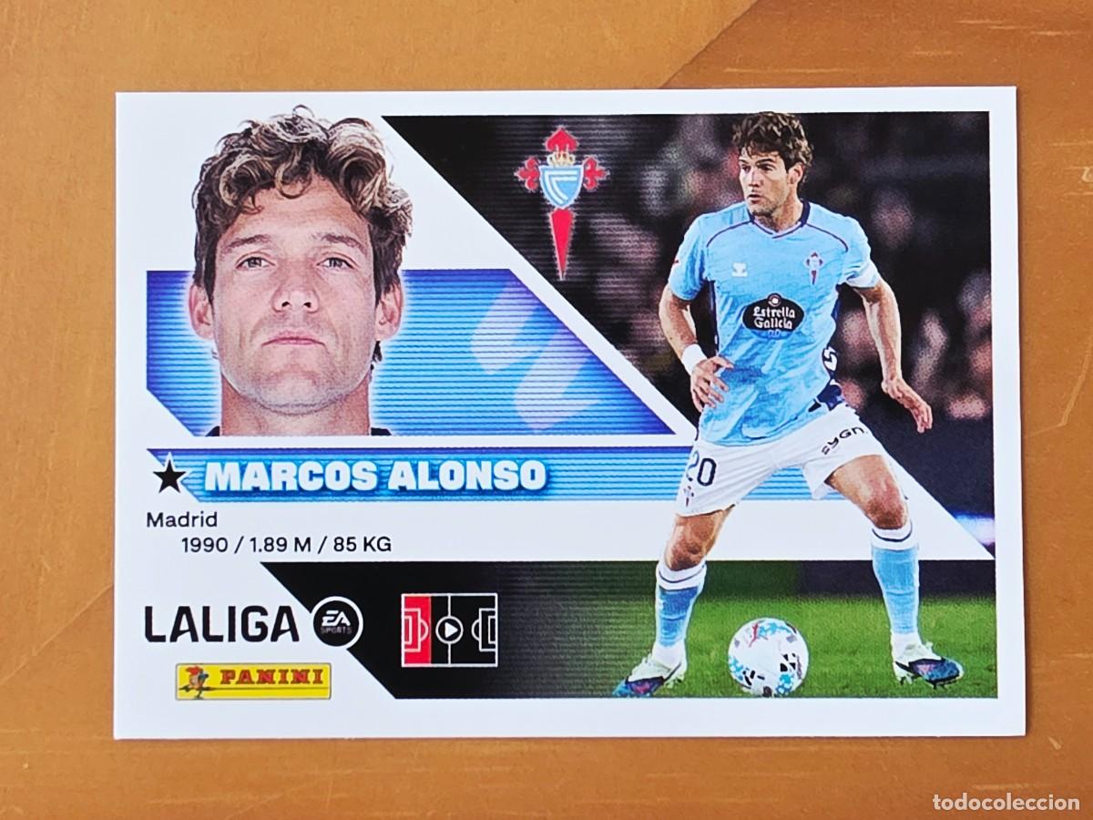 Cromos de f&uacute;tbol: 9A Marcos Alonso, RC Celta de Vigo, Panini Ediciones Liga Este 2026 2027 26 27 sin pegar
