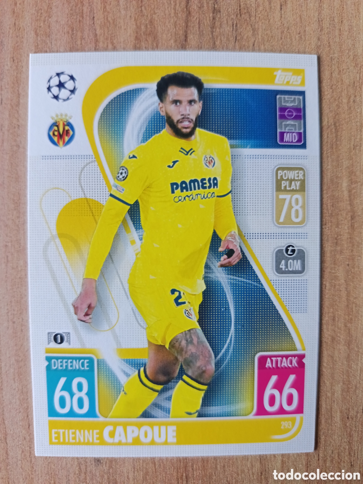 Football Stickers: 293 Capoue CHAMPIONS LEAGUE MATCH ATTAX TOPPS 2021-2022 21-22