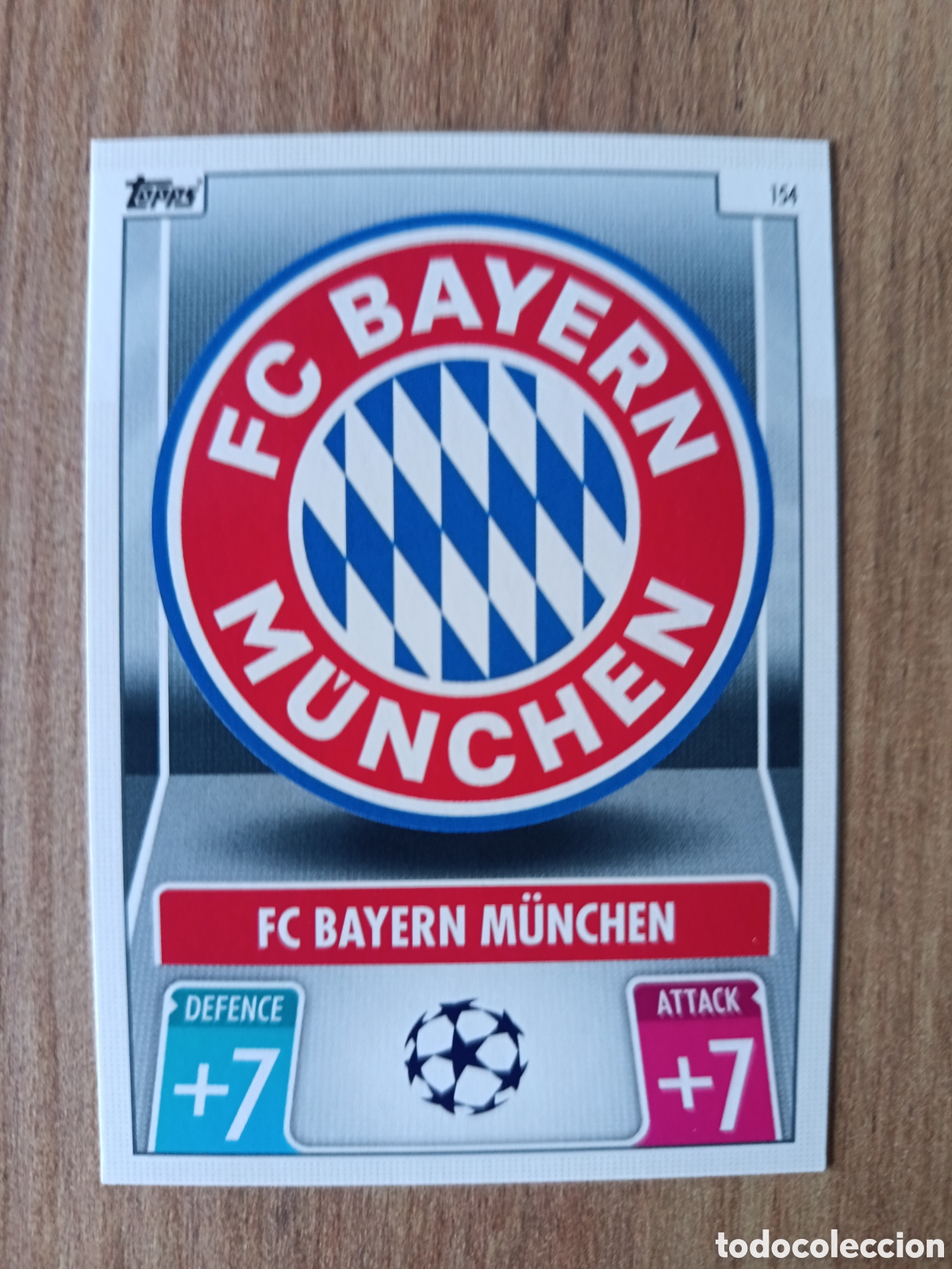 Football Stickers: 154 Escudo Bayern CHAMPIONS LEAGUE MATCH ATTAX TOPPS 2021-2022 21-22