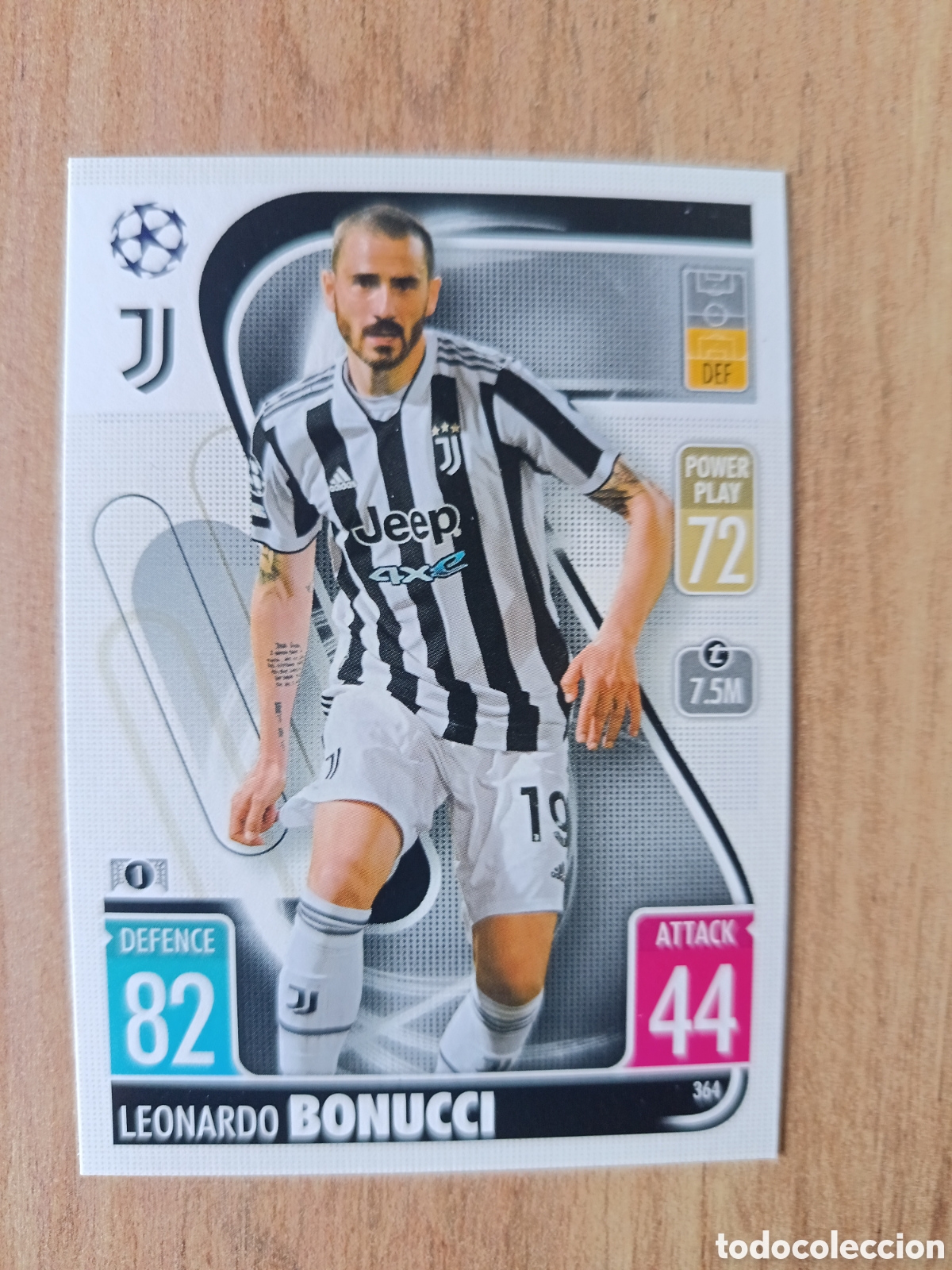 Football Stickers: 364 Bonucci CHAMPIONS LEAGUE MATCH ATTAX TOPPS 2021-2022 21-22
